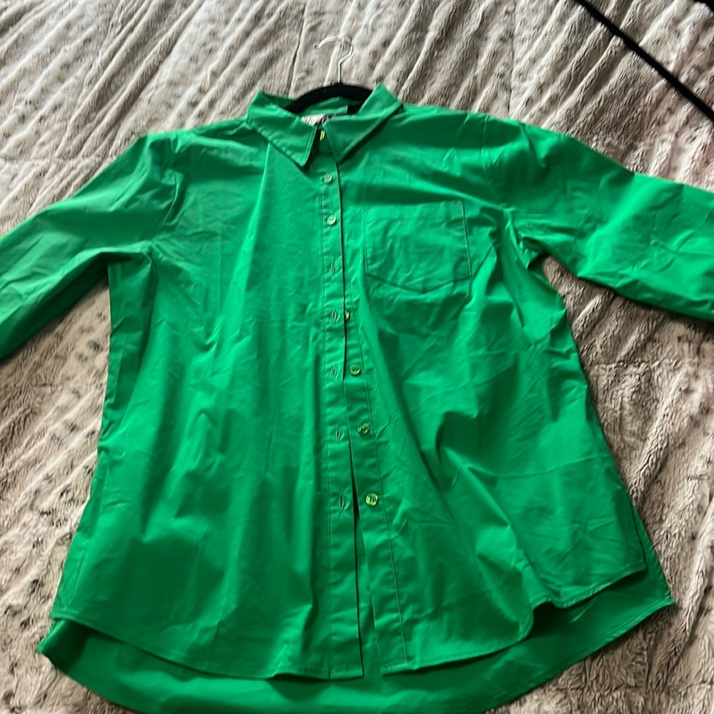 Green New York and Company button down